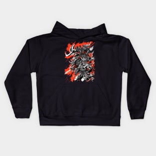 Samurai warriors art Kids Hoodie